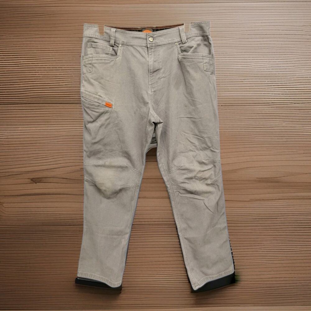 Brunt Torra Pants Mens 36x32 Gray Utility Stretch Carpenter Workwear gray